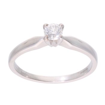9ct White Gold 0.20ct Diamond Solitaire Ring