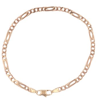 9ct Yellow Gold Fancy Bracelet 7.5"