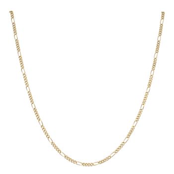 14ct Yellow Gold Figaro Style Chain 18"