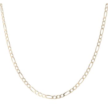9ct Yellow Gold Figaro Chain 18"