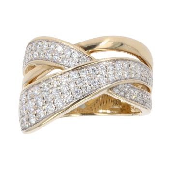 9ct Yellow Gold 1.00ct Brilliant Cut Diamond Fancy Ring