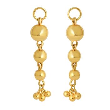 22ct Yellow Gold stud with ball Droppers