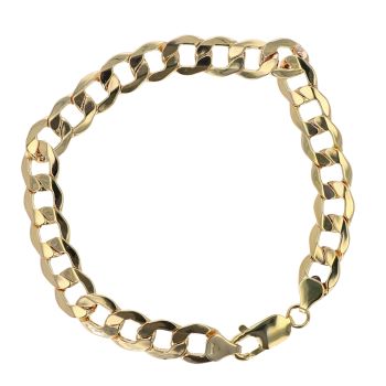 9ct Yellow Gold Curb Bracelet 8.5"