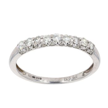 9ct White Gold 0.33ct Diamond Eternity Ring