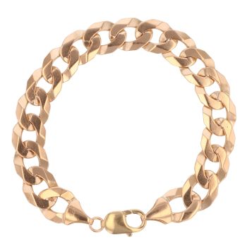 9ct Yellow Gold Curb Bracelet 8"