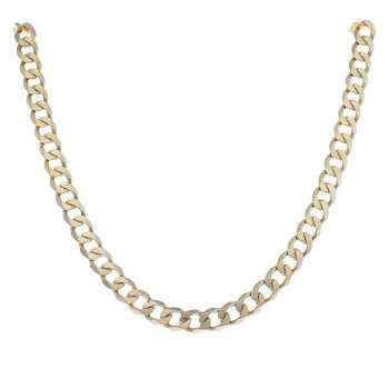 9ct Yellow Gold Curb Chain 20"