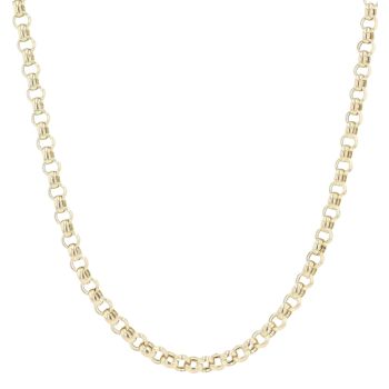 9ct Yellow Gold Belcher Chain 18"