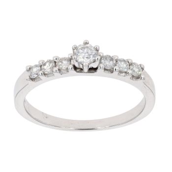 9ct White Gold 0.30ct Diamond Solitaire Ring