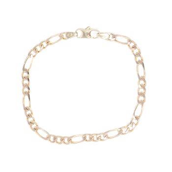 9ct Yellow Gold Figaro 7.5" Bracelet