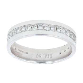 9ct White Gold 0.50ct Diamond Eternity Ring