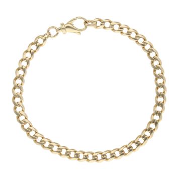 18ct Yellow Gold Curb Bracelet 8.5"