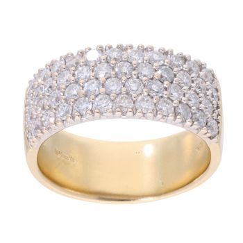 18ct Yellow Gold 1.00ct Diamond Fancy Ring