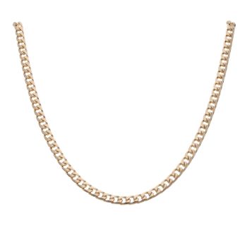 9ct Yellow Gold Curb Chain 18"