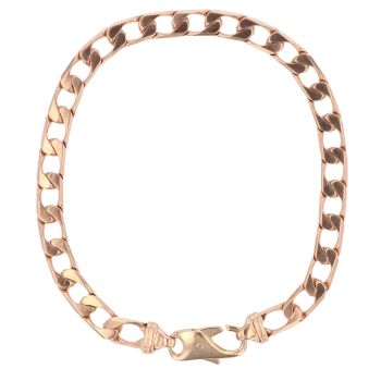 9ct Yellow Gold Curb Bracelet 9.5"