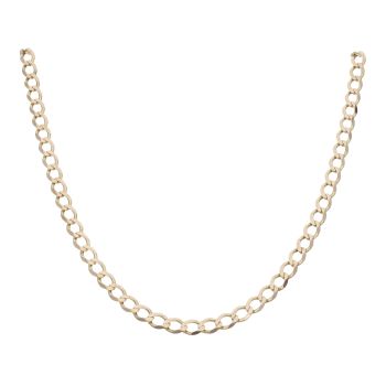 9ct Yellow Gold Curb Chain 20"