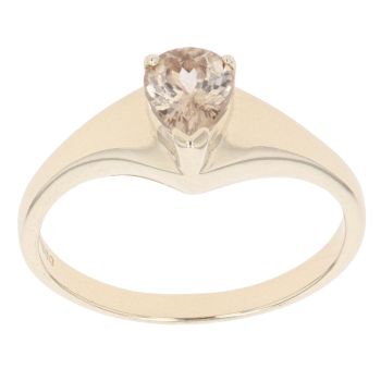 9ct Yellow Gold Yellow Gemstone Single Stone Ring
