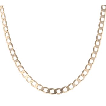 9ct Yellow Gold Curb Chain 20"