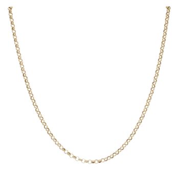 9ct Yellow Gold Belcher Chain 18"