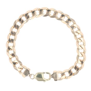 9ct Yellow Gold Curb Bracelet 8.5"