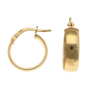 Silver Gold Plated Hoop Earrings