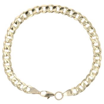 9ct Yellow Gold Curb Bracelet 8.5"