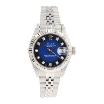 Rolex Custom Datejust Pre Owned Watch Ref 69174