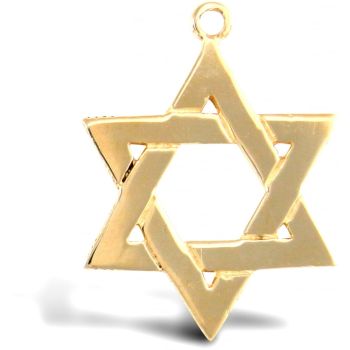 9ct Yellow Gold Star of David Pendant