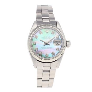 Rolex Custom Datejust Pre Owned Watch Ref 6917