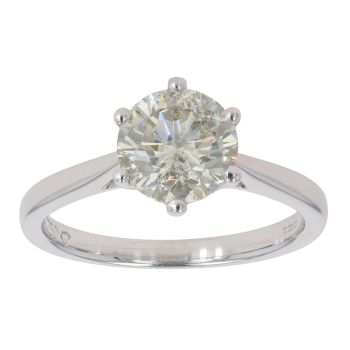 18ct White Gold 1.83ct Diamond Solitaire Ring