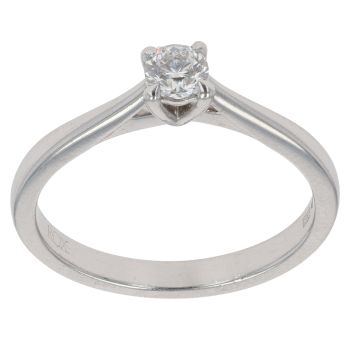 Platinum 0.25ct Brilliant Cut Diamond Solitaire Ring