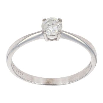 9ct White Gold 0.25ct Diamond Solitaire Ring