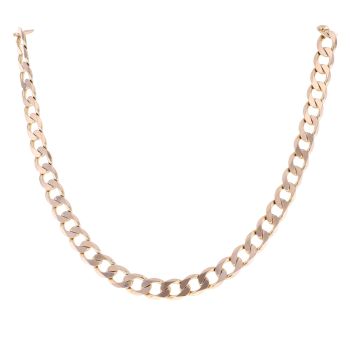 9ct Yellow Gold Curb Chain 18"