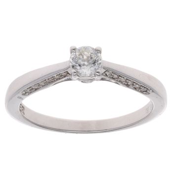 18ct White Gold 0.40ct Diamond Solitaire Ring