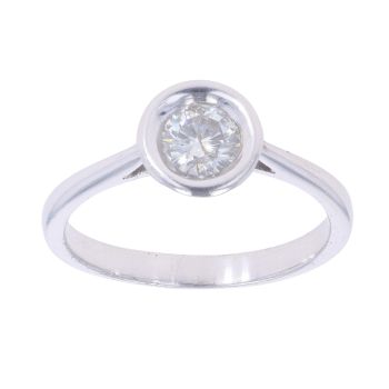18ct White Gold 0.60ct Brilliant Cut Diamond Solitaire Ring