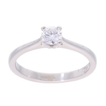 Platinum 0.35ct Diamond Solitaire Ring