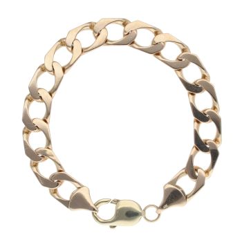 9ct Yellow Gold Curb Bracelet 7.5"