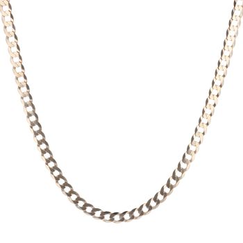 9ct Yellow Gold Curb Chain 18"