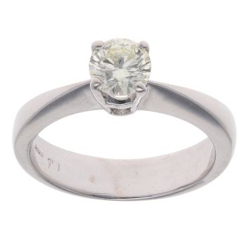 18ct White Gold 0.75ct Brilliant Cut Diamond Solitaire Ring