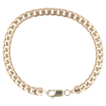 9ct Yellow Gold Curb Bracelet 7.5"