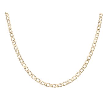 9ct Yellow Gold Double Curb Chain 26"