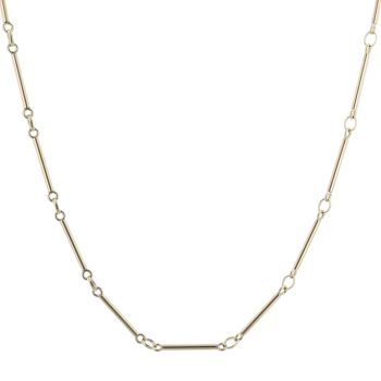 9ct Yellow Gold Bars Chain 16"