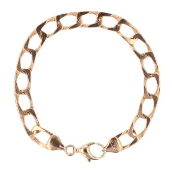 9ct Yellow Gold Curb Bracelet 7.5"