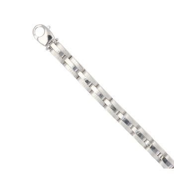 9ct White Gold Fancy Bracelet 7.5"