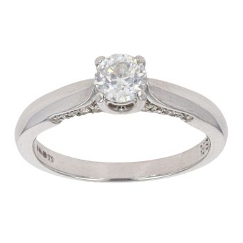 18ct White Gold 0.50ct Diamond Solitaire Ring