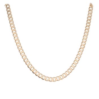 9ct Yellow Gold Curb Chain 20"