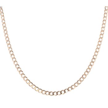 9ct Yellow Gold Curb Chain 18"