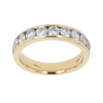 18ct Yellow Gold 0.80ct Brilliant Cut Diamond Eternity Ring