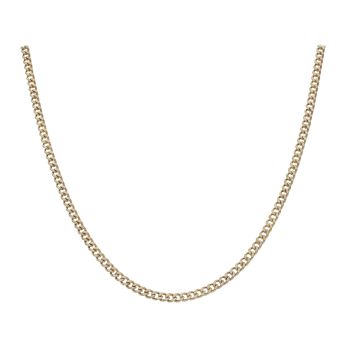 9ct Yellow Gold Curb Chain 22"