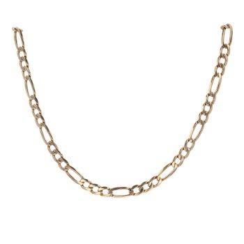 9ct Yellow Gold Figaro Chain 22"
