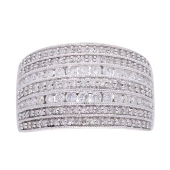 18ct White Gold 1.00ct Diamond Fancy Ring